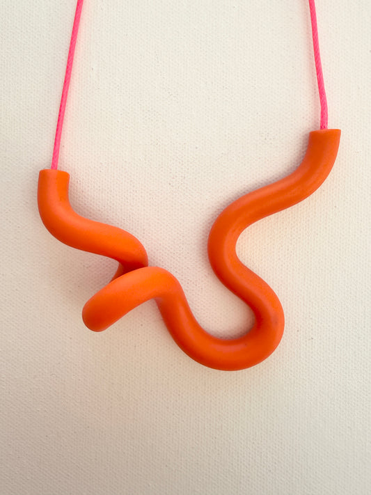 ABEBI ORANGE NECKLACE FT