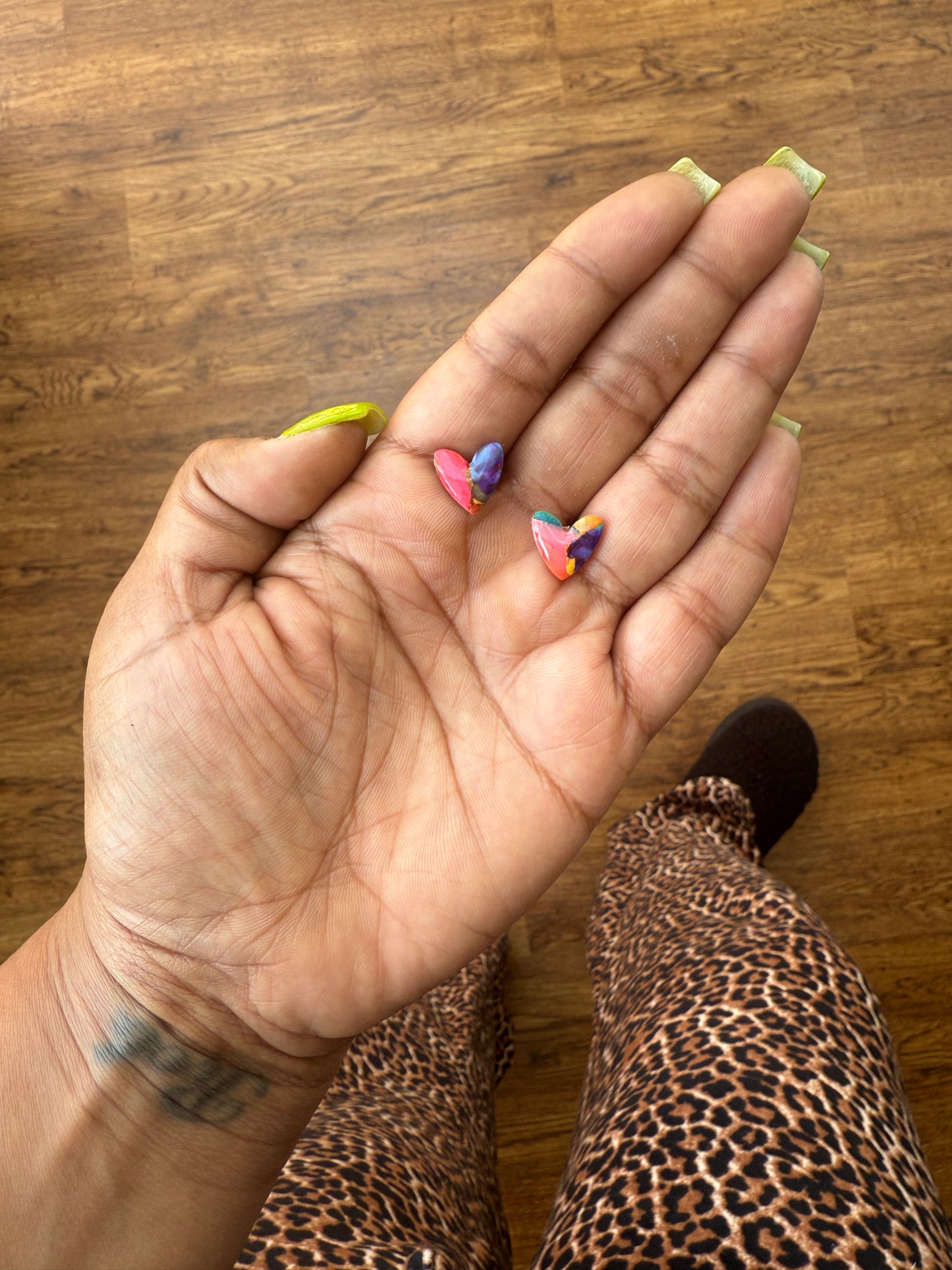 LOVE STUD ~ SCRAPPY EARRINGS