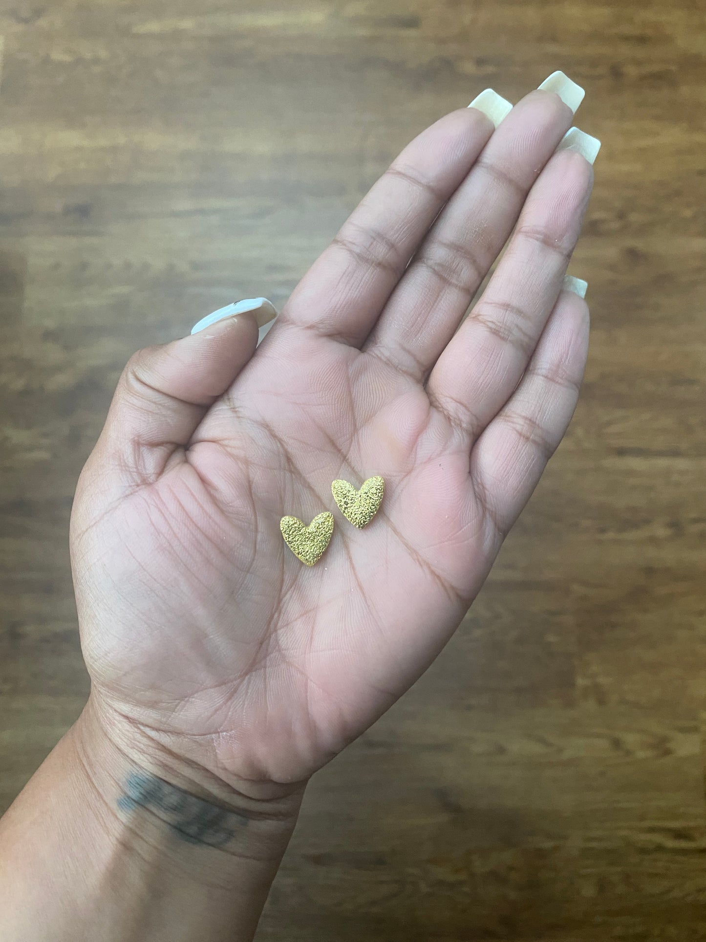 LOVE STUD ~ GOLD EARRINGS