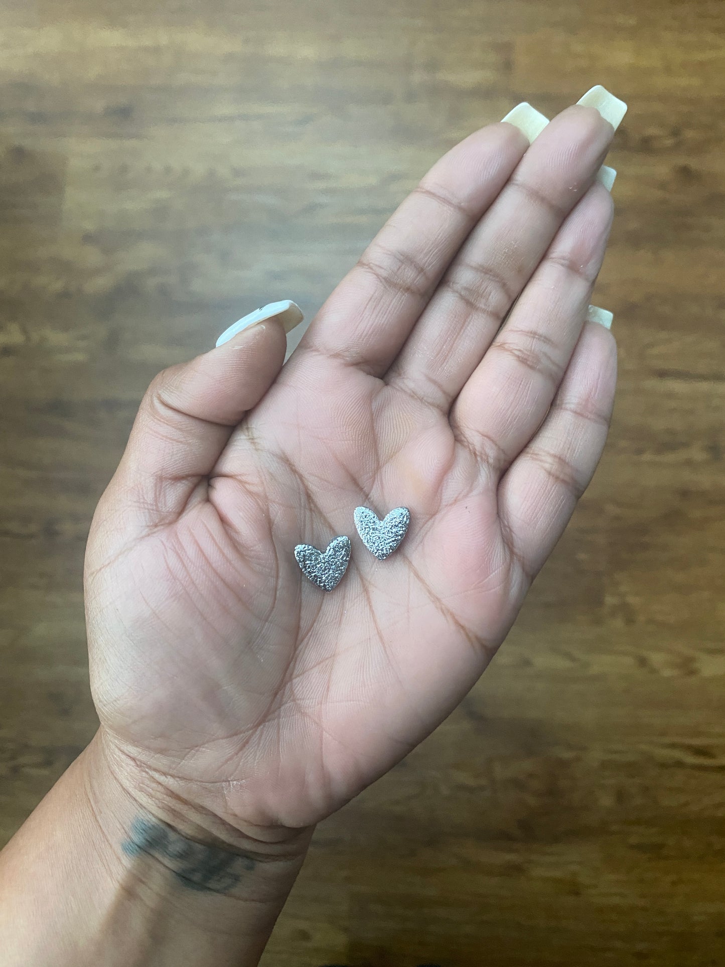 LOVE STUD ~ SILVER EARRINGS