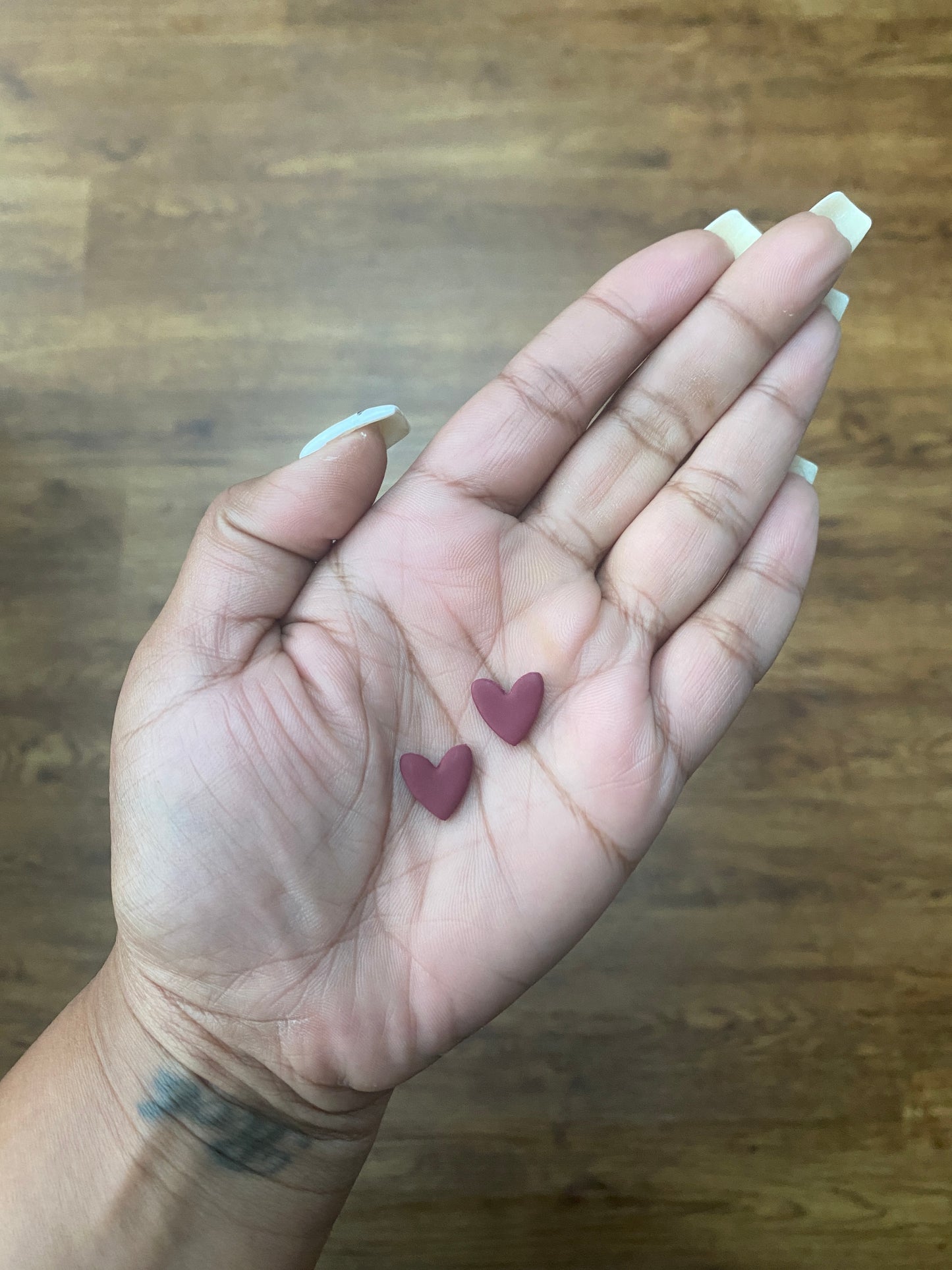 LOVE STUD ~ OXBLOOD EARRINGS