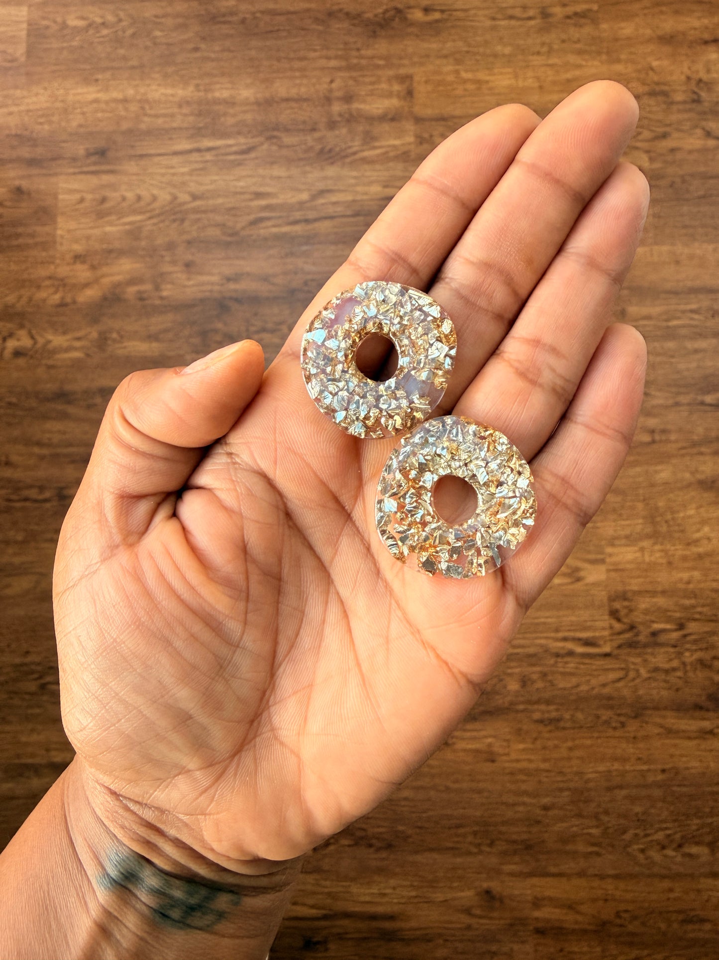 SPARKLE GEO EARRINGS