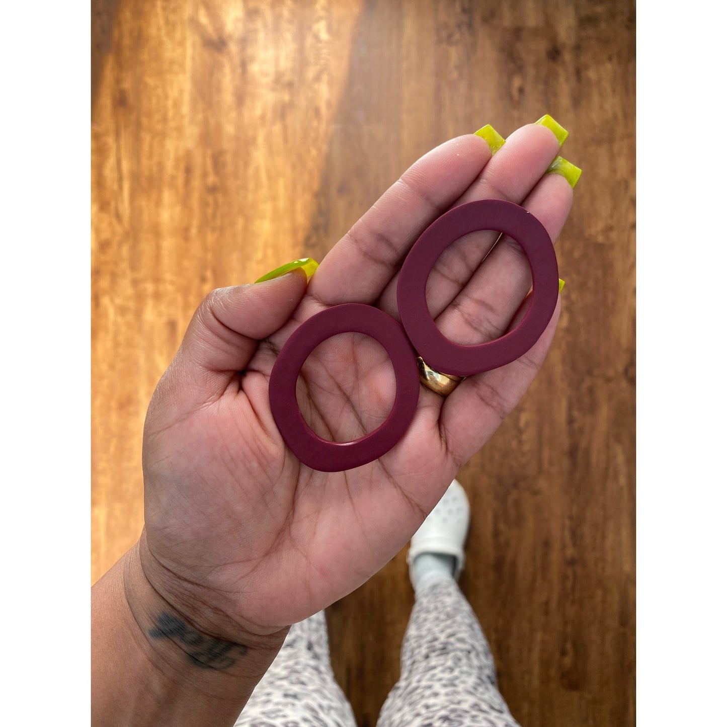 OLI ~ OX BLOOD EARRINGS