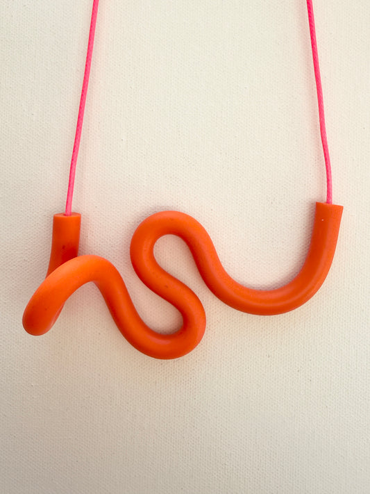 ABEBI ORANGE NECKLACE FU