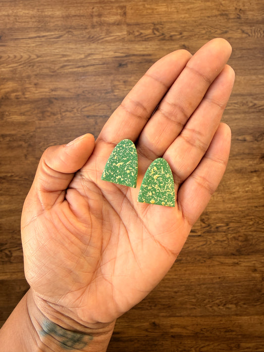 CALLI ~ GREEN & GOLD EARRINGS
